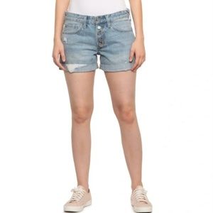 Lucky Brand Shorts The Boyfriend Olympic Wash Size 0 25